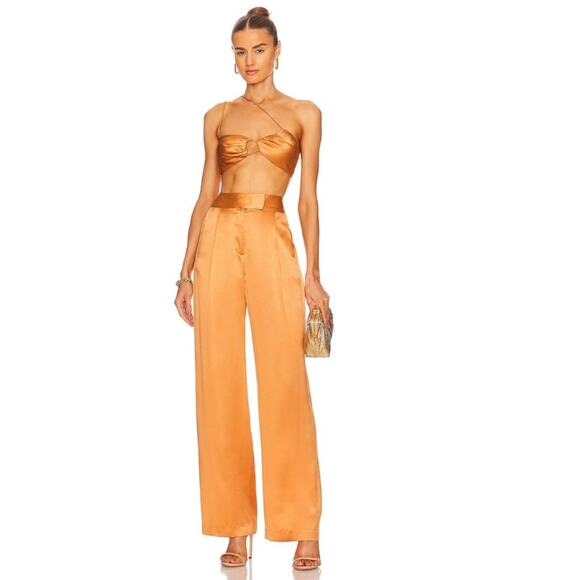 The Sei Wide Leg Trouser in Apricot NWT Size 0 - Picture 4 of 4
